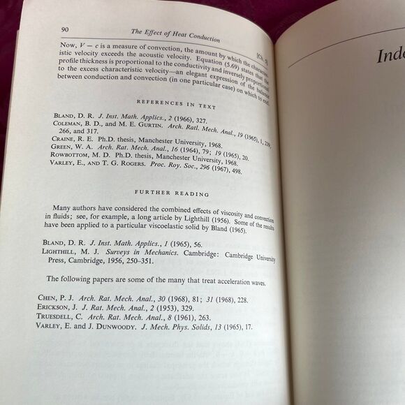 1969 Nonlinear Dynamic Elasticity by D.R. Bland. Vintage Book - Picture 9 of 10